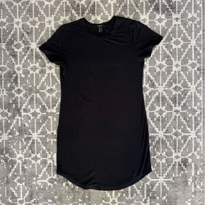 Forever 21 Black Short Sleeve Tee Shirt Mini dress